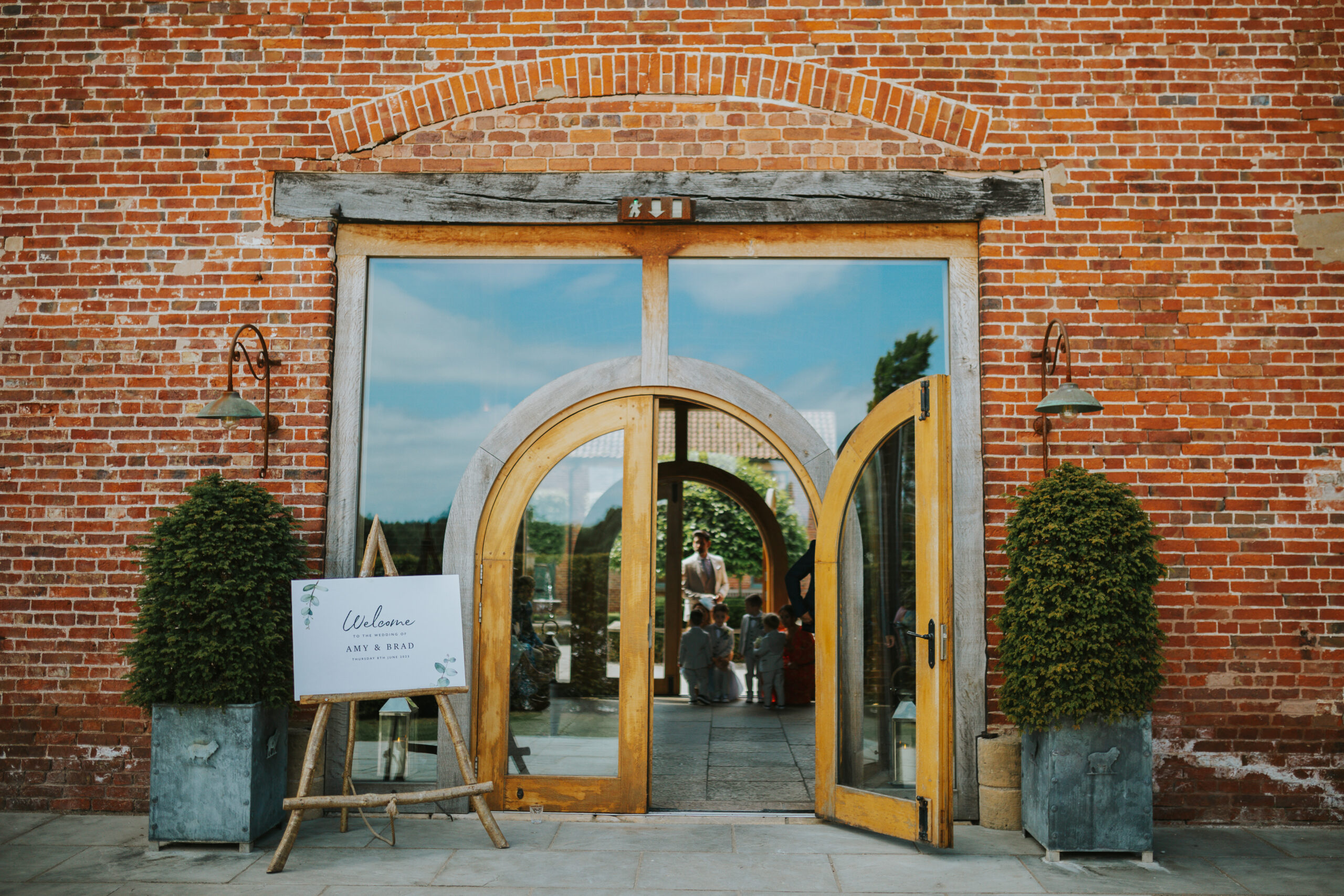 Cripps & Co's venue, Hazel Gap Barn, during a wedding. Photograped by Slate Cottage Studio.