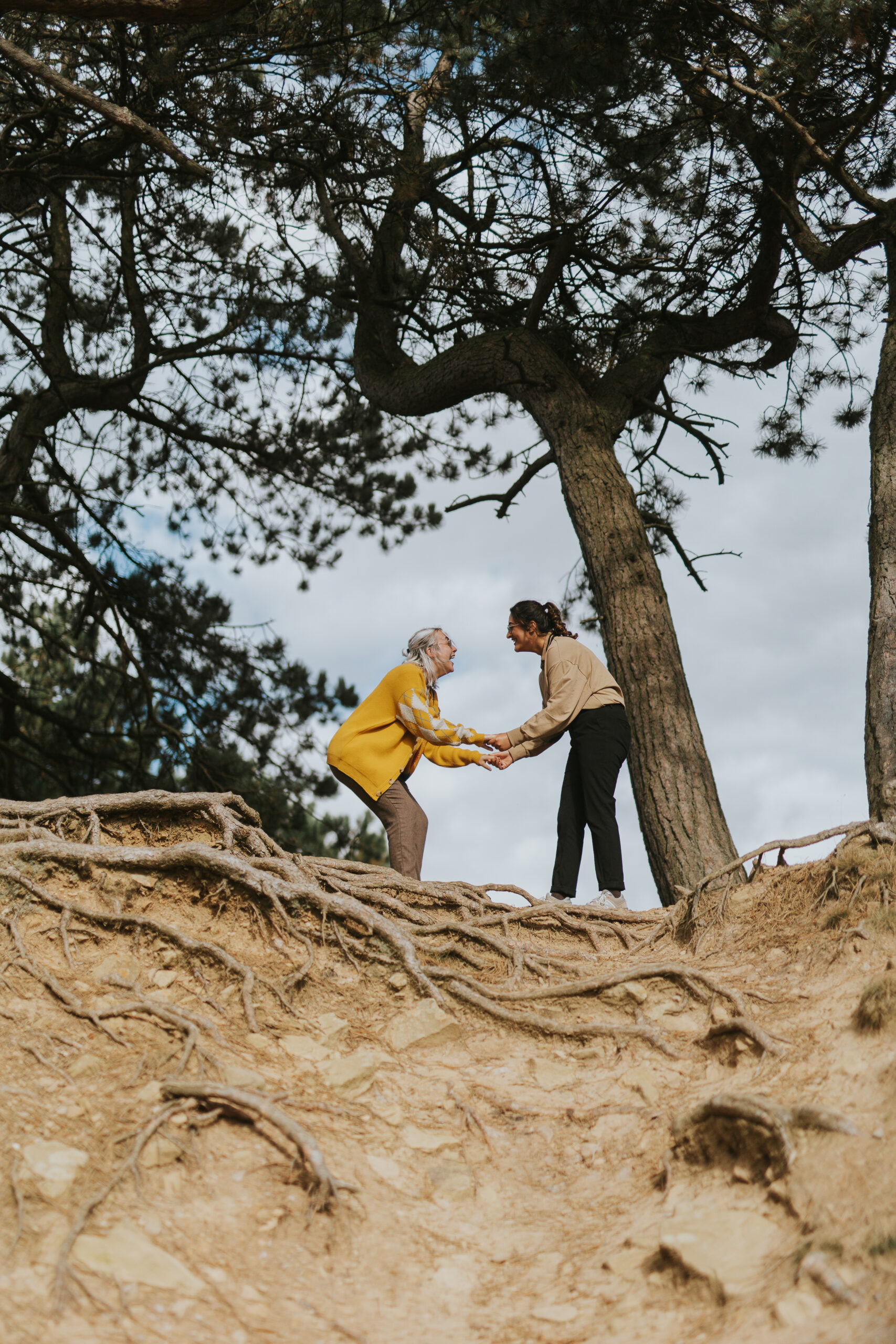 Pre wedding photoshoot on the Ilkley Moor, Yorkshire. Captured by Slate Cottage Studio.